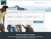 Tablet Screenshot of grouphotelbid.com